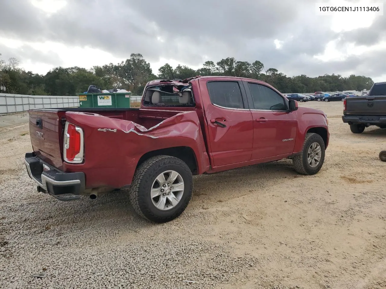 2018 GMC Canyon Sle VIN: 1GTG6CEN1J1113406 Lot: 77481784