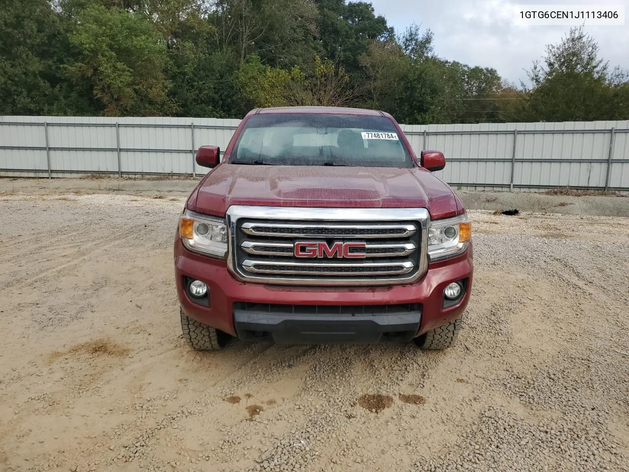 2018 GMC Canyon Sle VIN: 1GTG6CEN1J1113406 Lot: 77481784