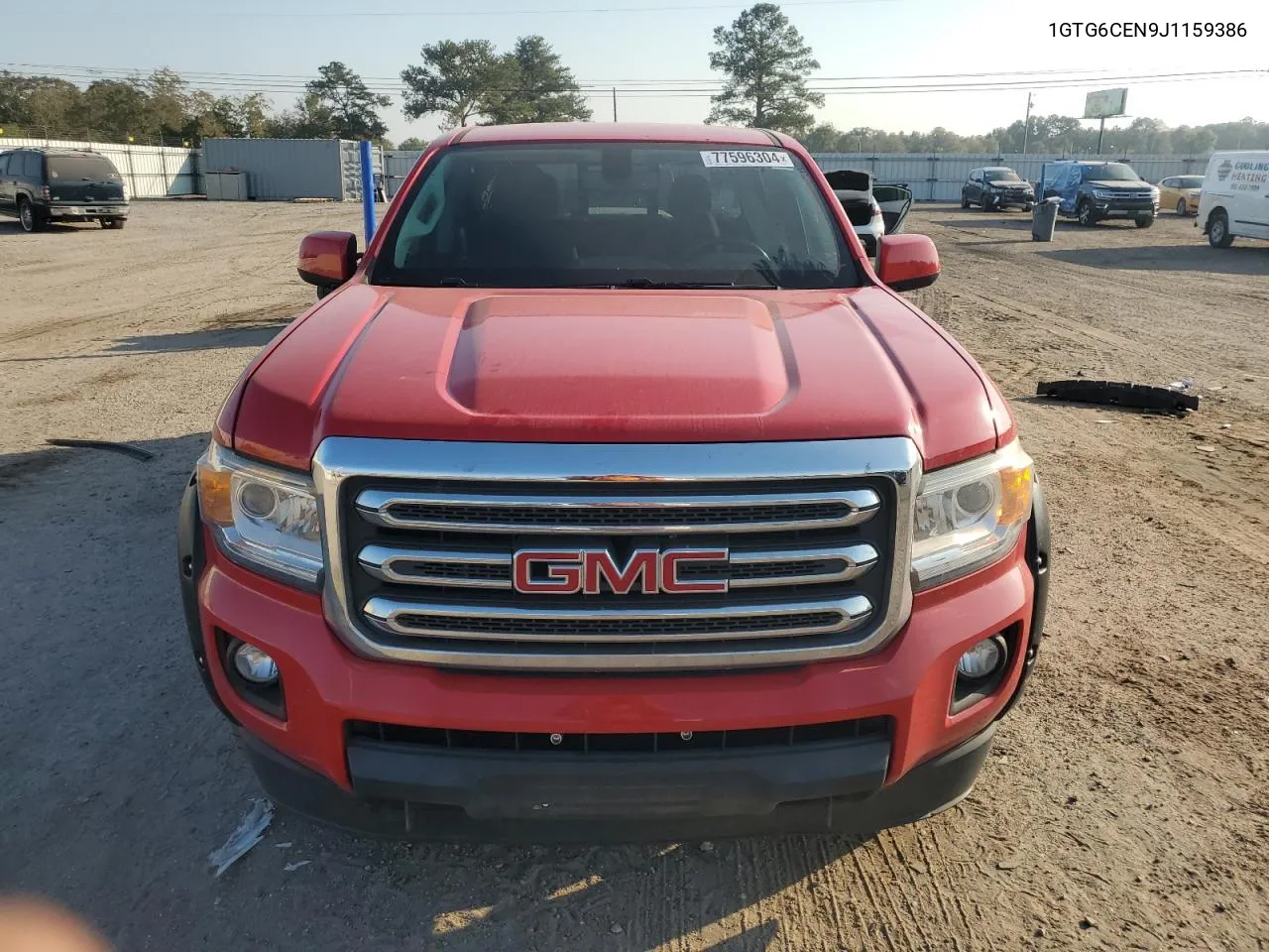 2018 GMC Canyon Sle VIN: 1GTG6CEN9J1159386 Lot: 77596304