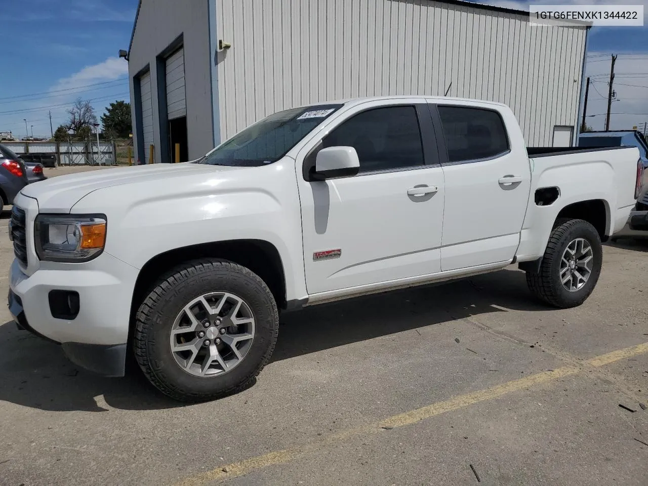 2019 GMC Canyon All Terrain VIN: 1GTG6FENXK1344422 Lot: 52474074