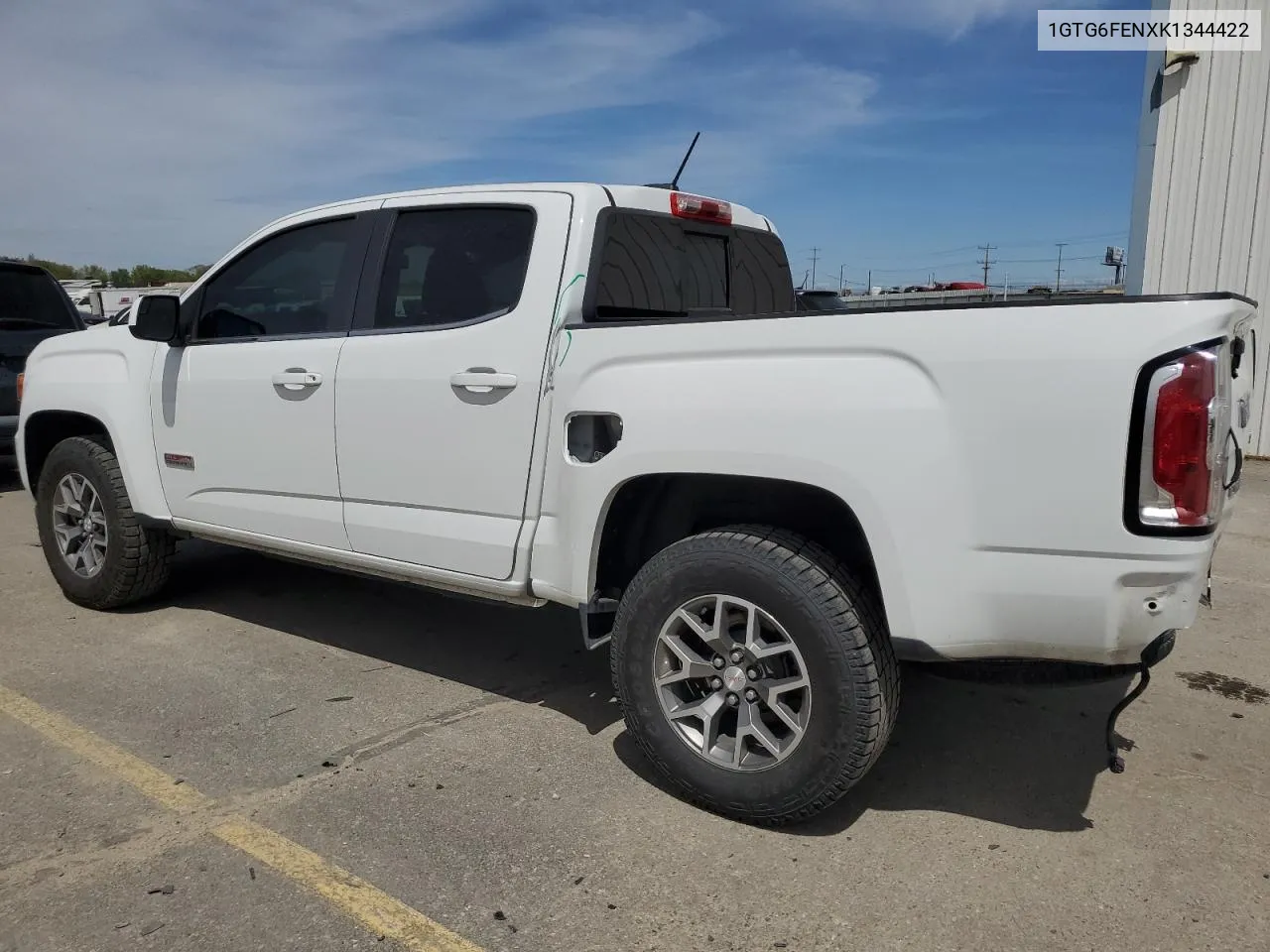 2019 GMC Canyon All Terrain VIN: 1GTG6FENXK1344422 Lot: 52474074