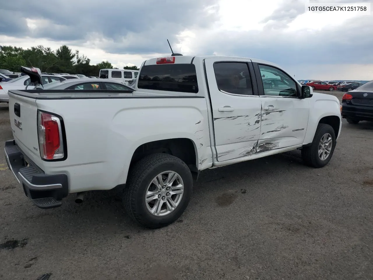 2019 GMC Canyon Sle VIN: 1GTG5CEA7K1251758 Lot: 58673514