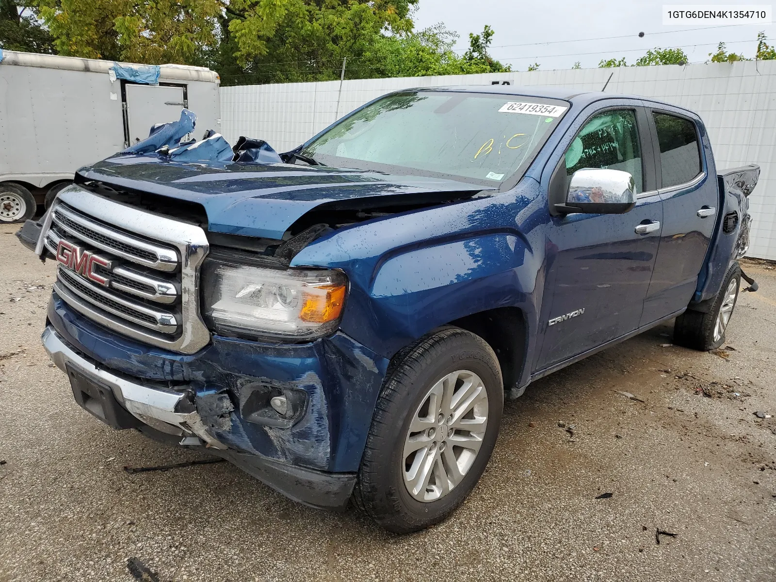 2019 GMC Canyon Slt VIN: 1GTG6DEN4K1354710 Lot: 62419354