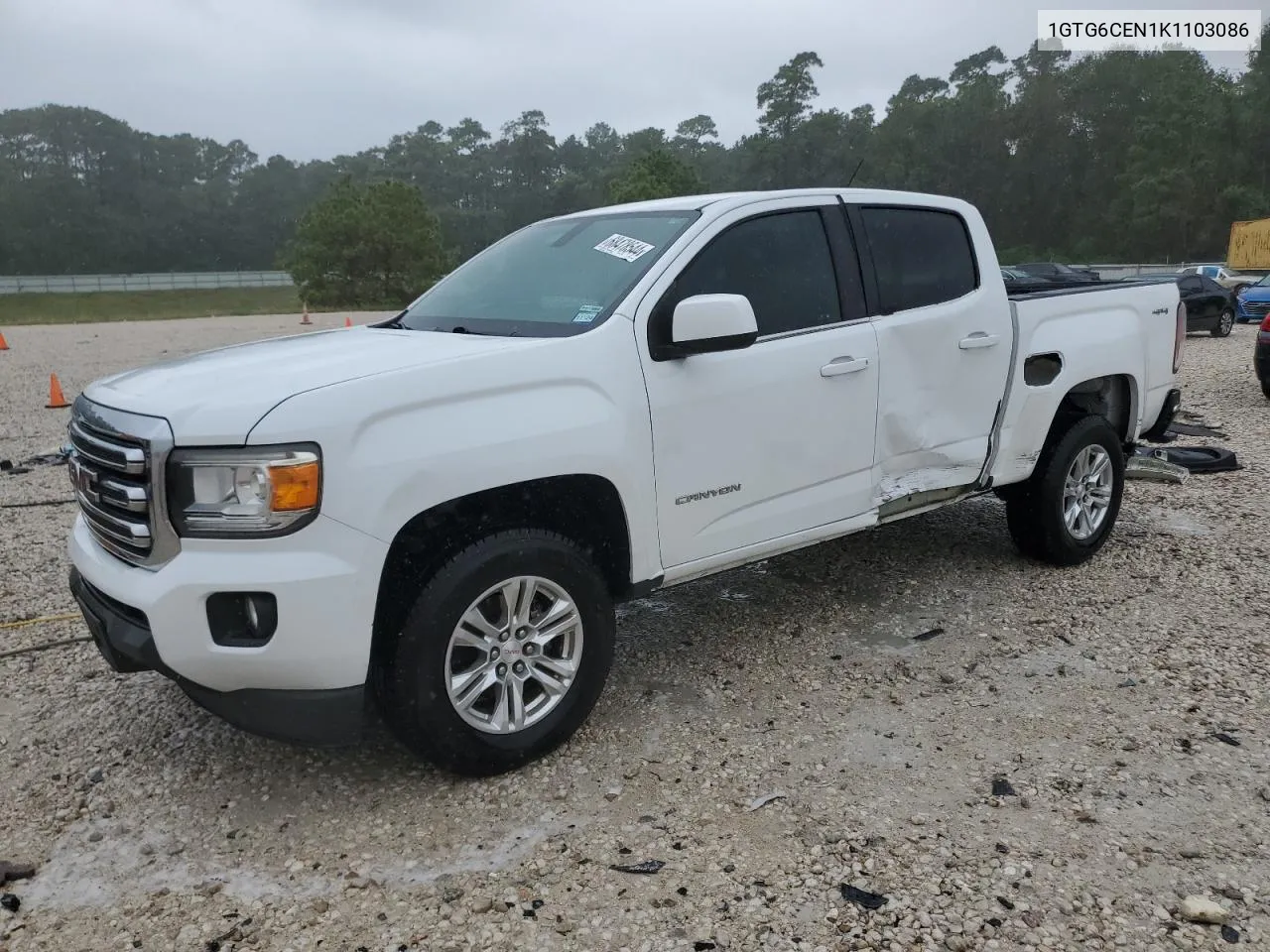 1GTG6CEN1K1103086 2019 GMC Canyon Sle