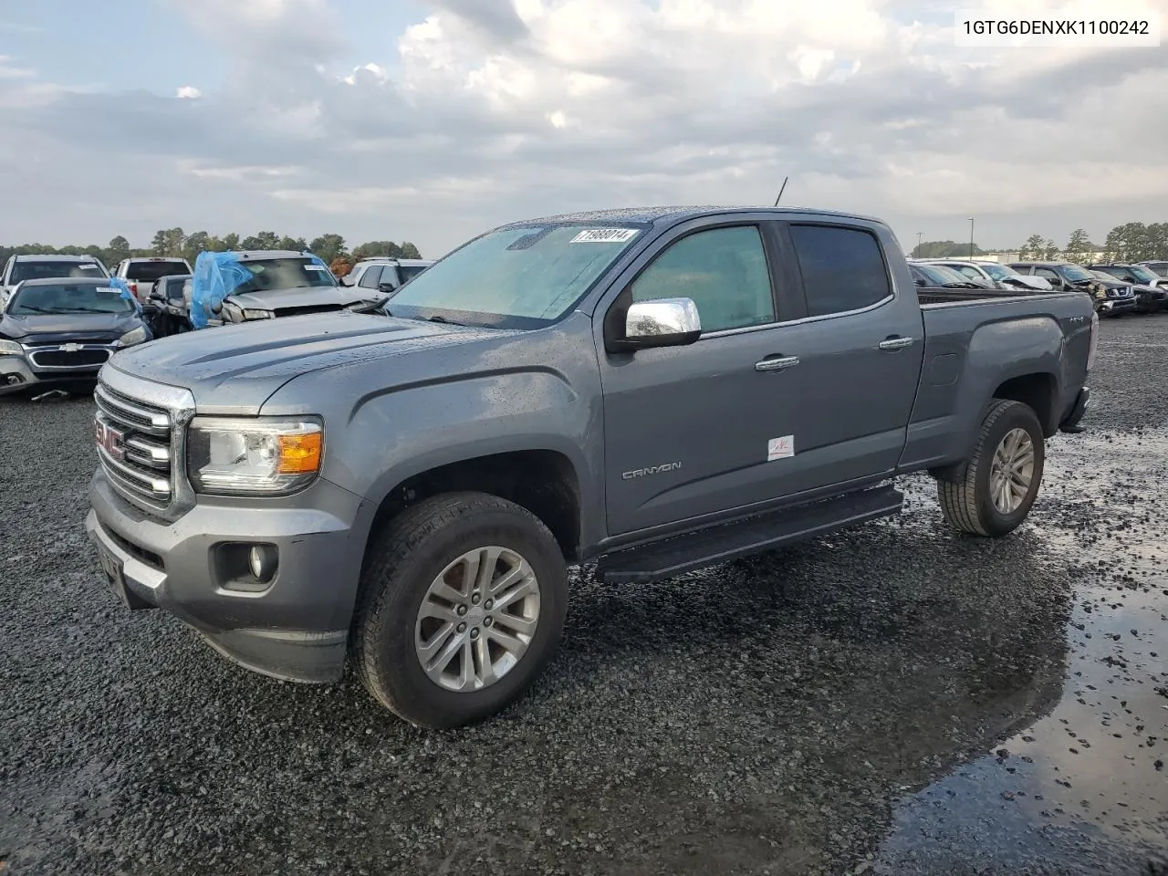 2019 GMC Canyon Slt VIN: 1GTG6DENXK1100242 Lot: 71988014