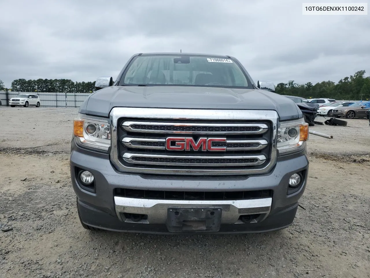 2019 GMC Canyon Slt VIN: 1GTG6DENXK1100242 Lot: 71988014