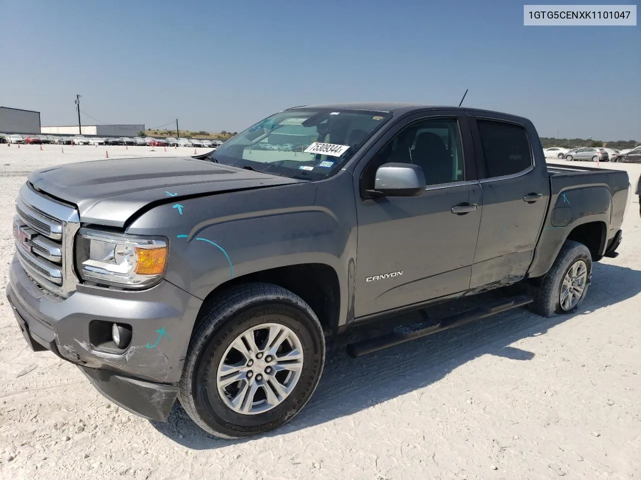 2019 GMC Canyon Sle VIN: 1GTG5CENXK1101047 Lot: 75309344