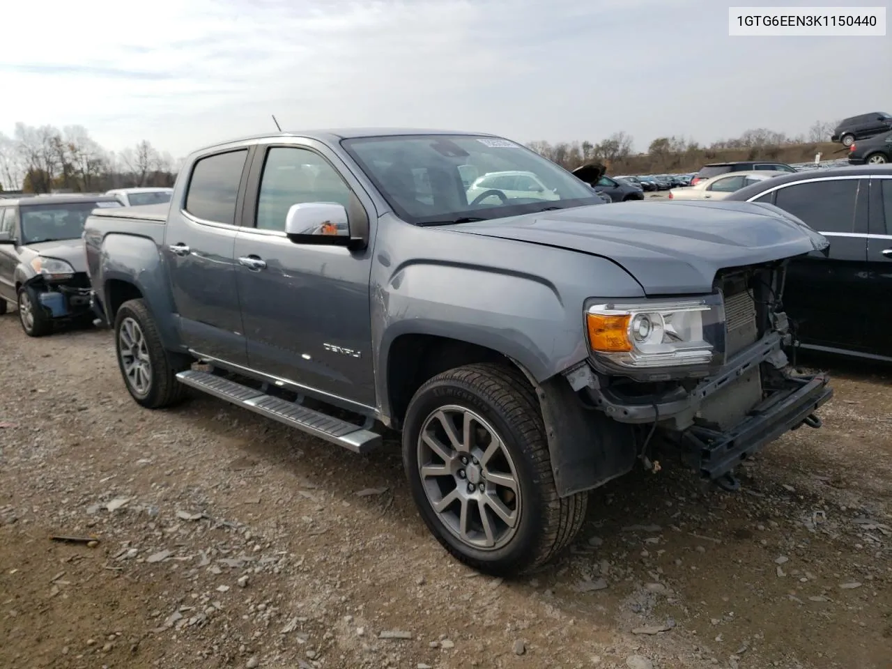 2019 GMC Canyon Denali VIN: 1GTG6EEN3K1150440 Lot: 78257394