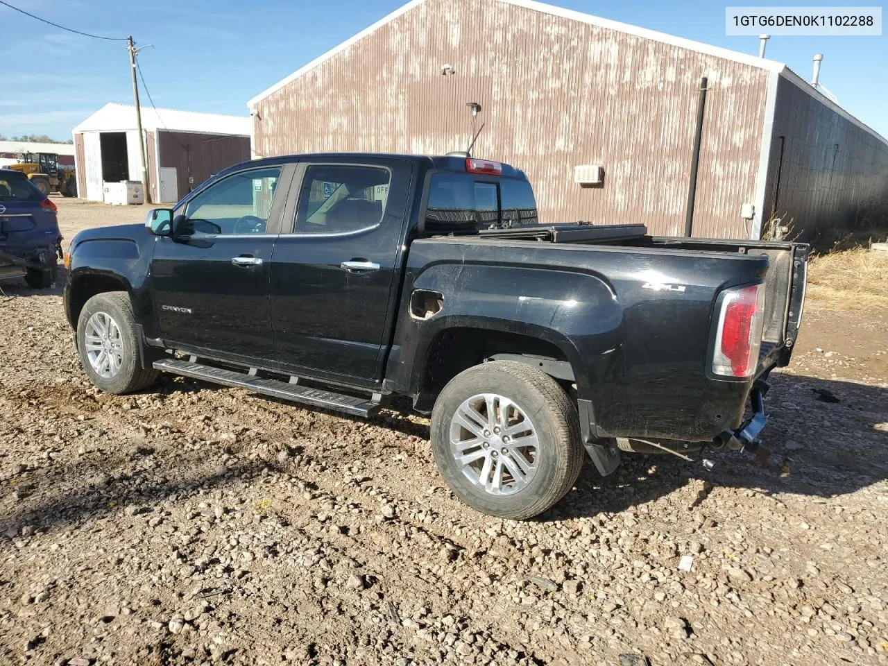 2019 GMC Canyon Slt VIN: 1GTG6DEN0K1102288 Lot: 80870854