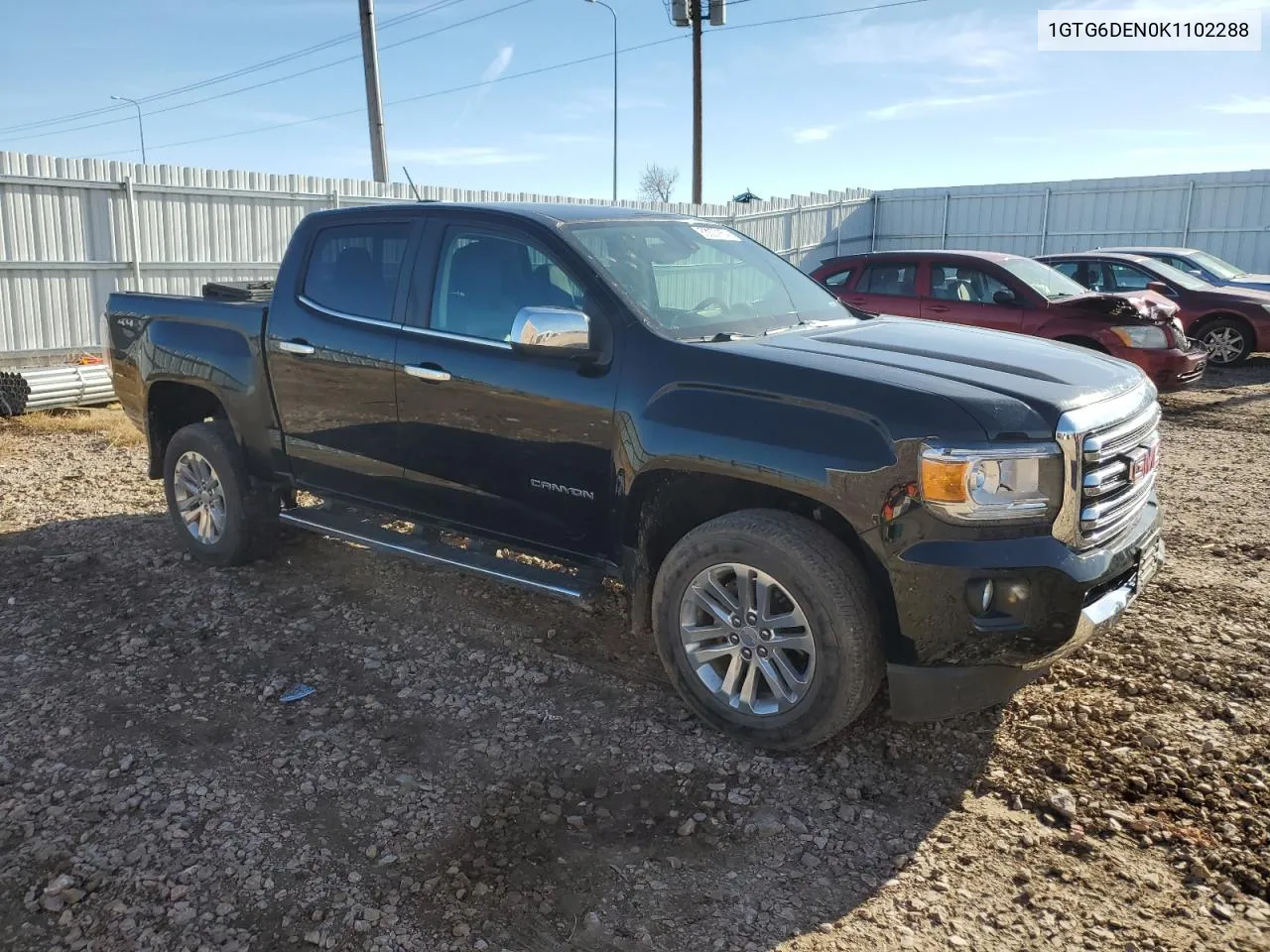 2019 GMC Canyon Slt VIN: 1GTG6DEN0K1102288 Lot: 80870854