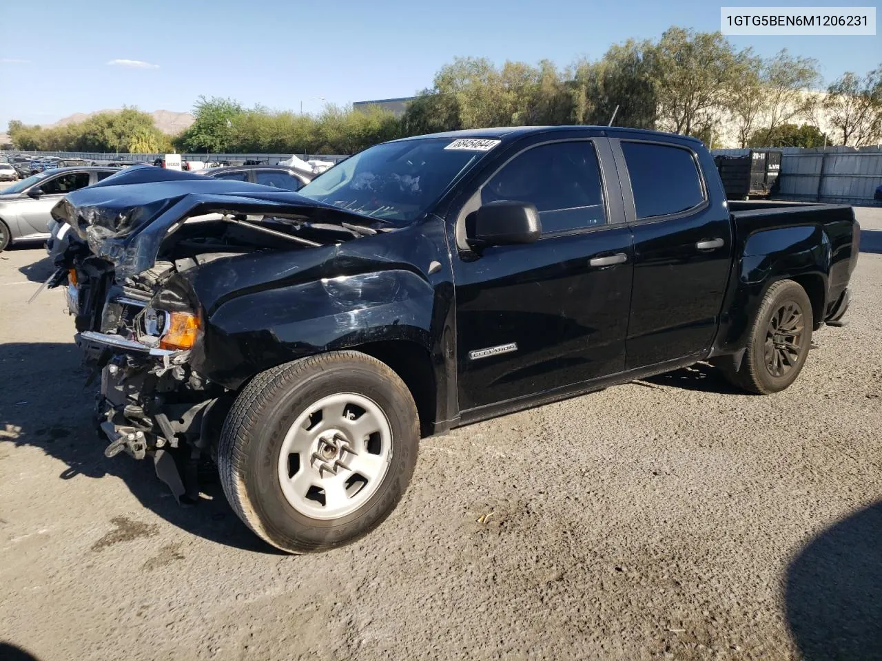 2021 GMC Canyon Elevation VIN: 1GTG5BEN6M1206231 Lot: 68454644