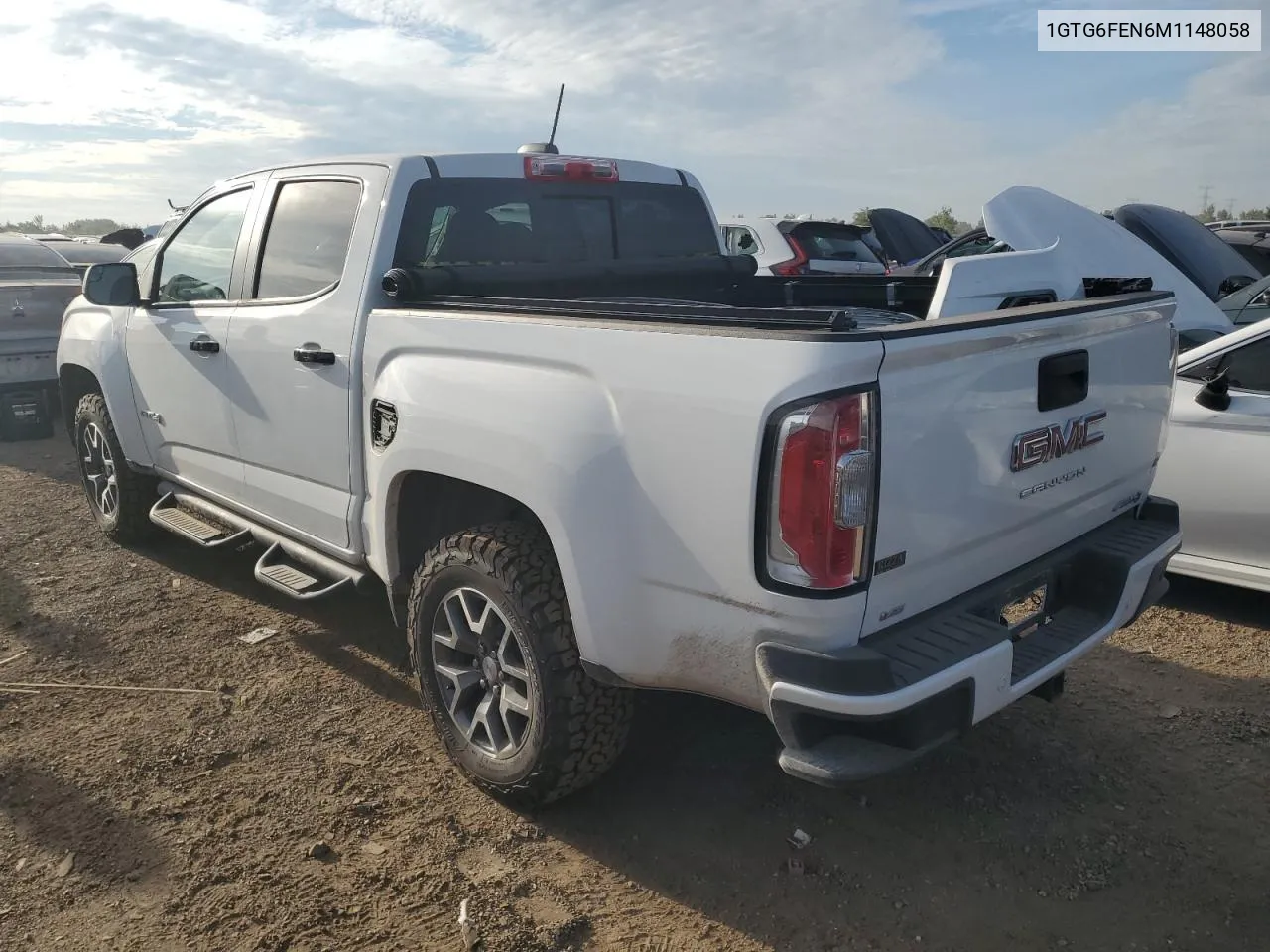 2021 GMC Canyon At4 VIN: 1GTG6FEN6M1148058 Lot: 70907944