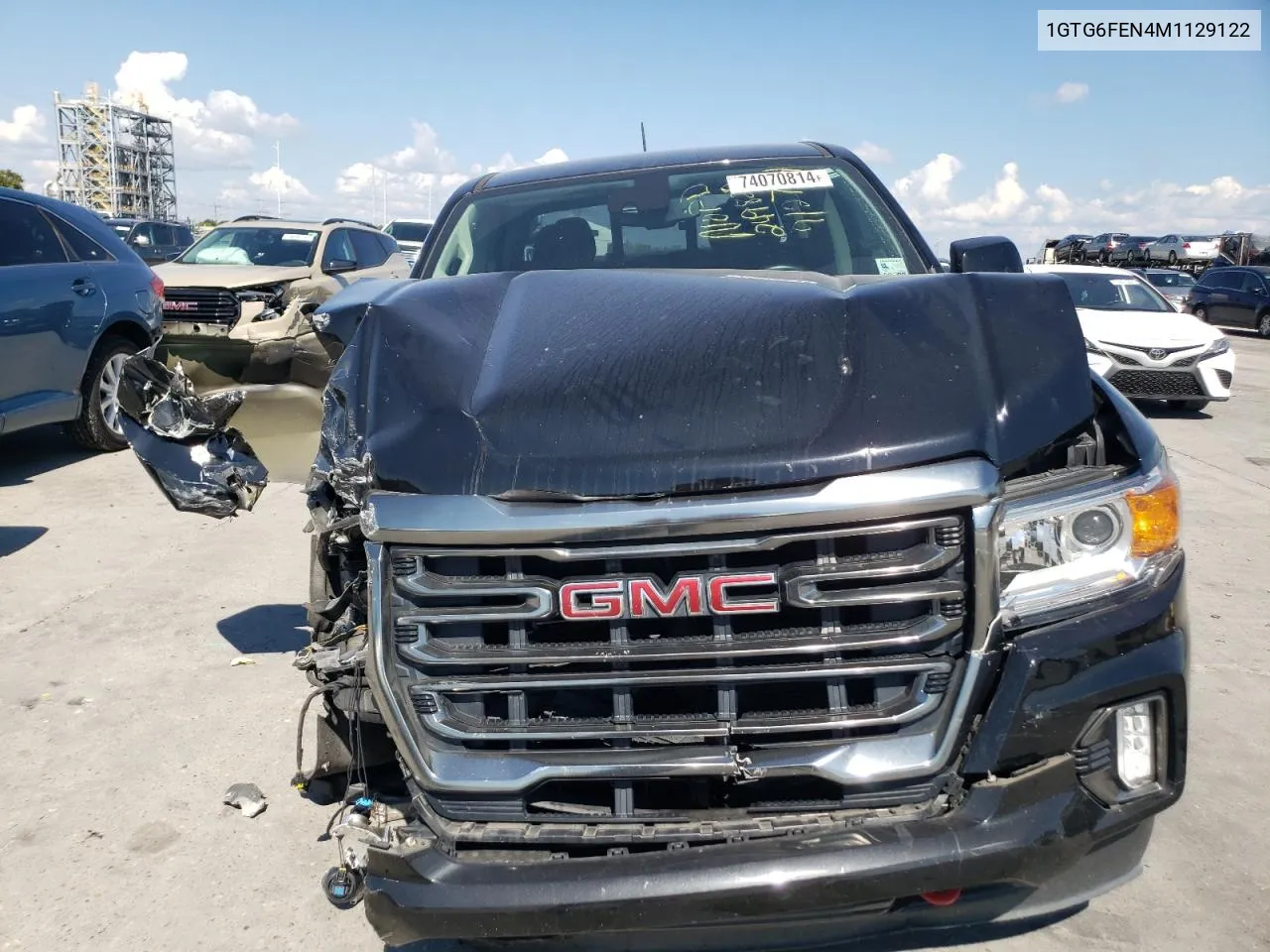 2021 GMC Canyon At4 VIN: 1GTG6FEN4M1129122 Lot: 74070814