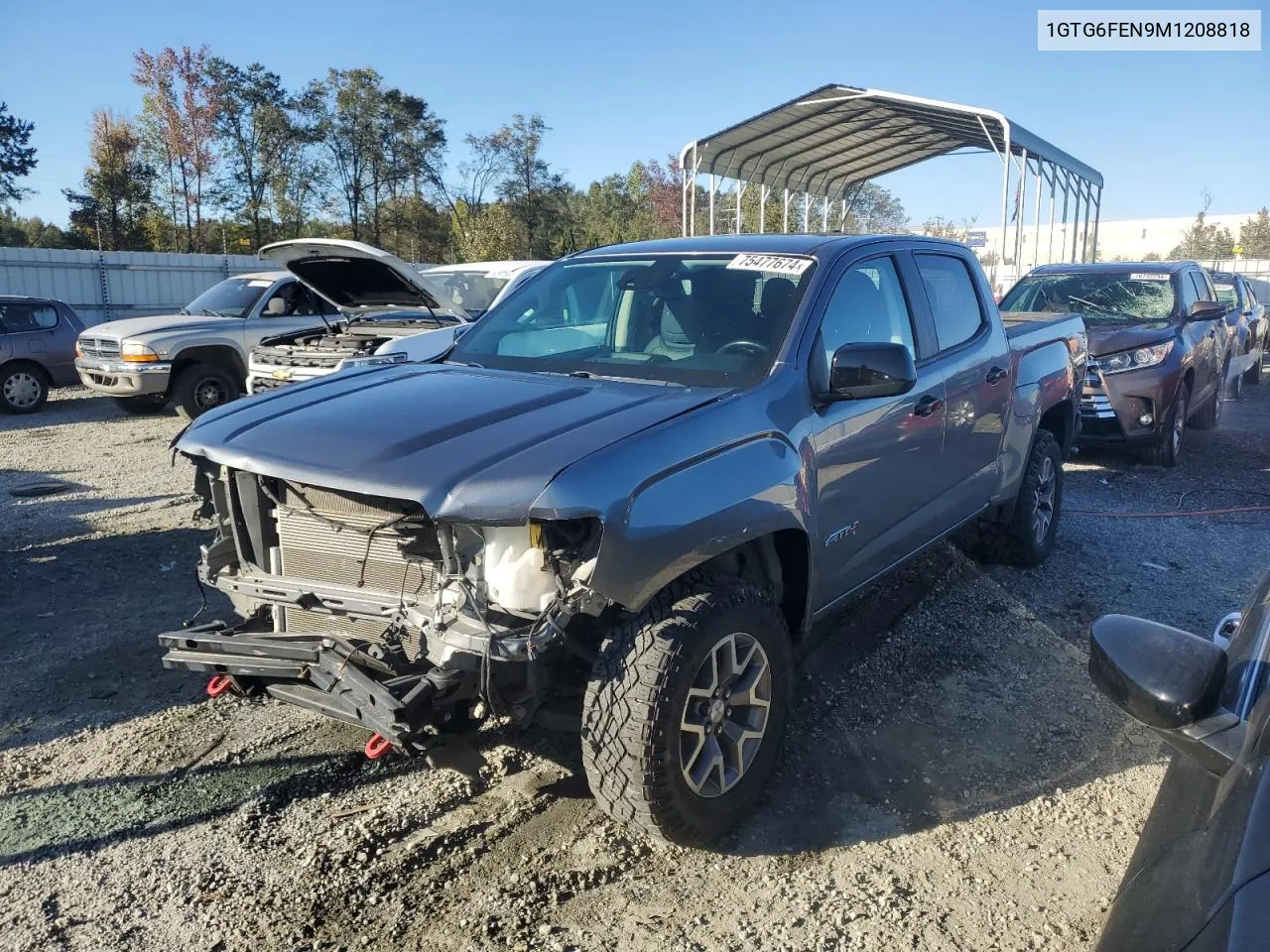 2021 GMC Canyon At4 VIN: 1GTG6FEN9M1208818 Lot: 75477674