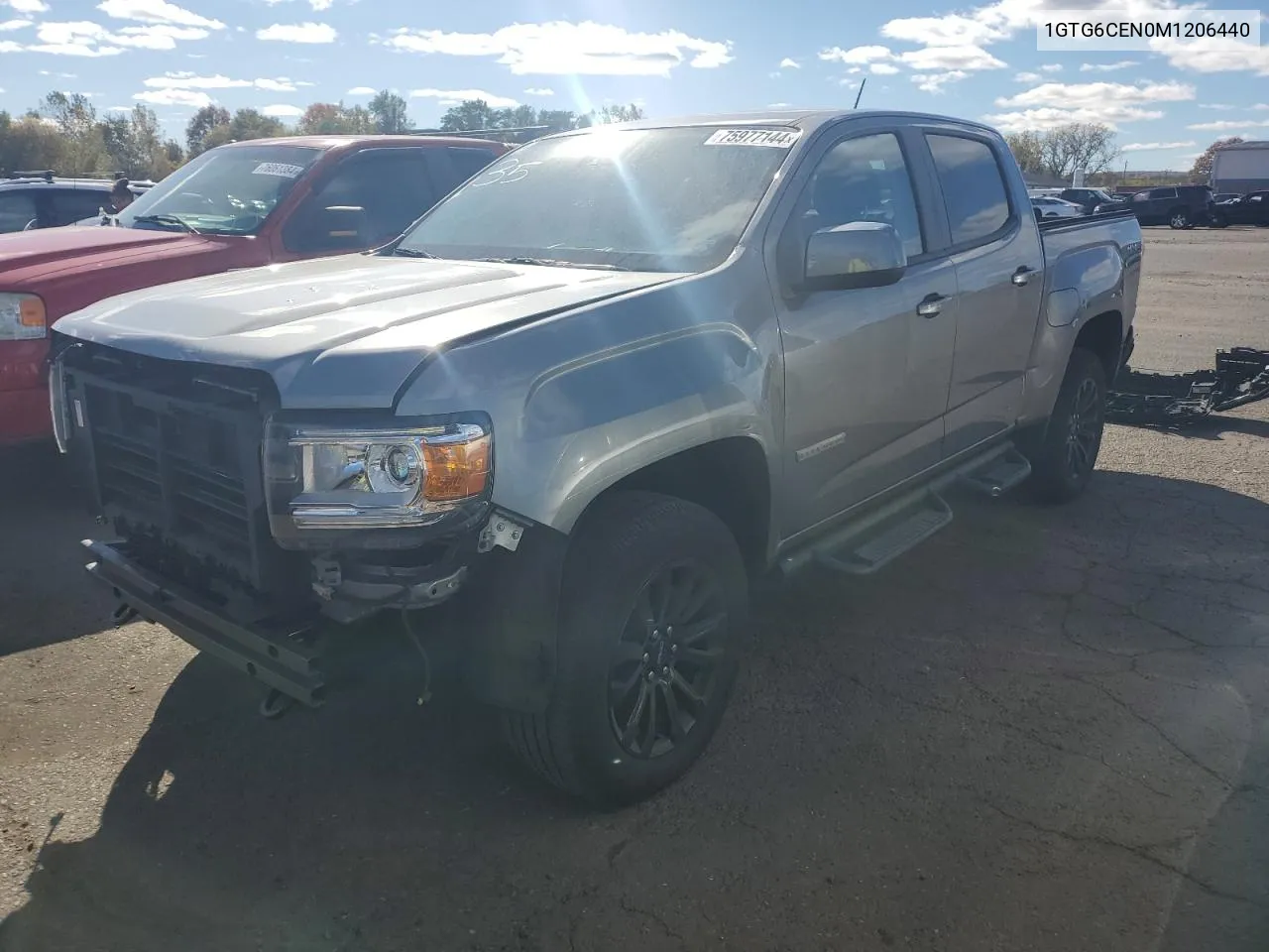 2021 GMC Canyon Elevation VIN: 1GTG6CEN0M1206440 Lot: 75977144