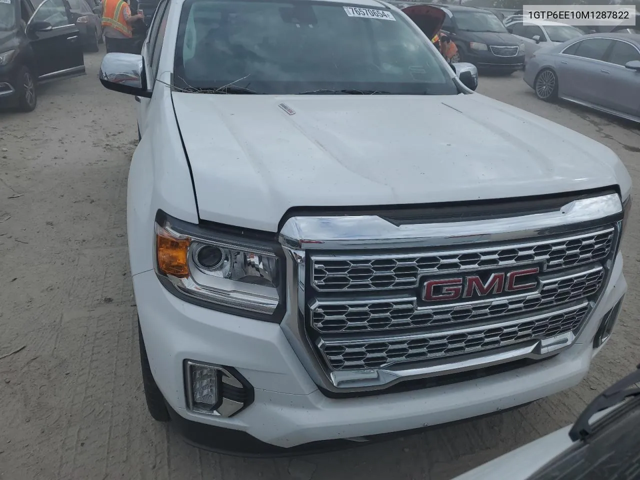 2021 GMC Canyon Denali VIN: 1GTP6EE10M1287822 Lot: 76570654