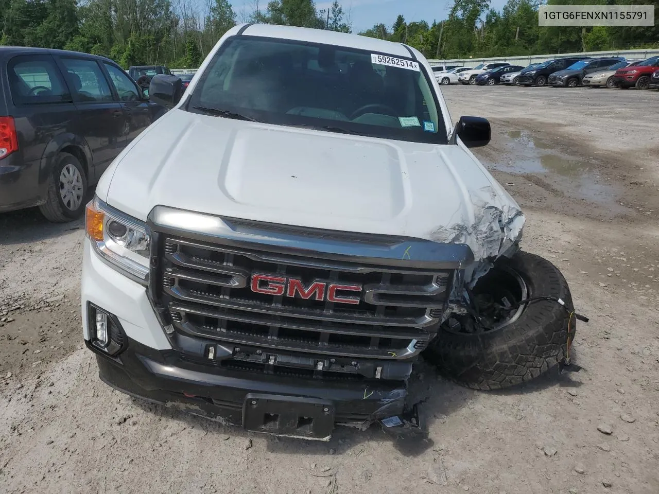 2022 GMC Canyon At4 VIN: 1GTG6FENXN1155791 Lot: 59262514