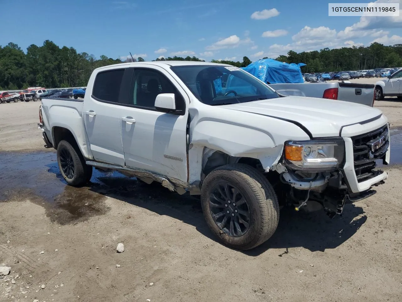 2022 GMC Canyon Elevation VIN: 1GTG5CEN1N1119845 Lot: 61715214