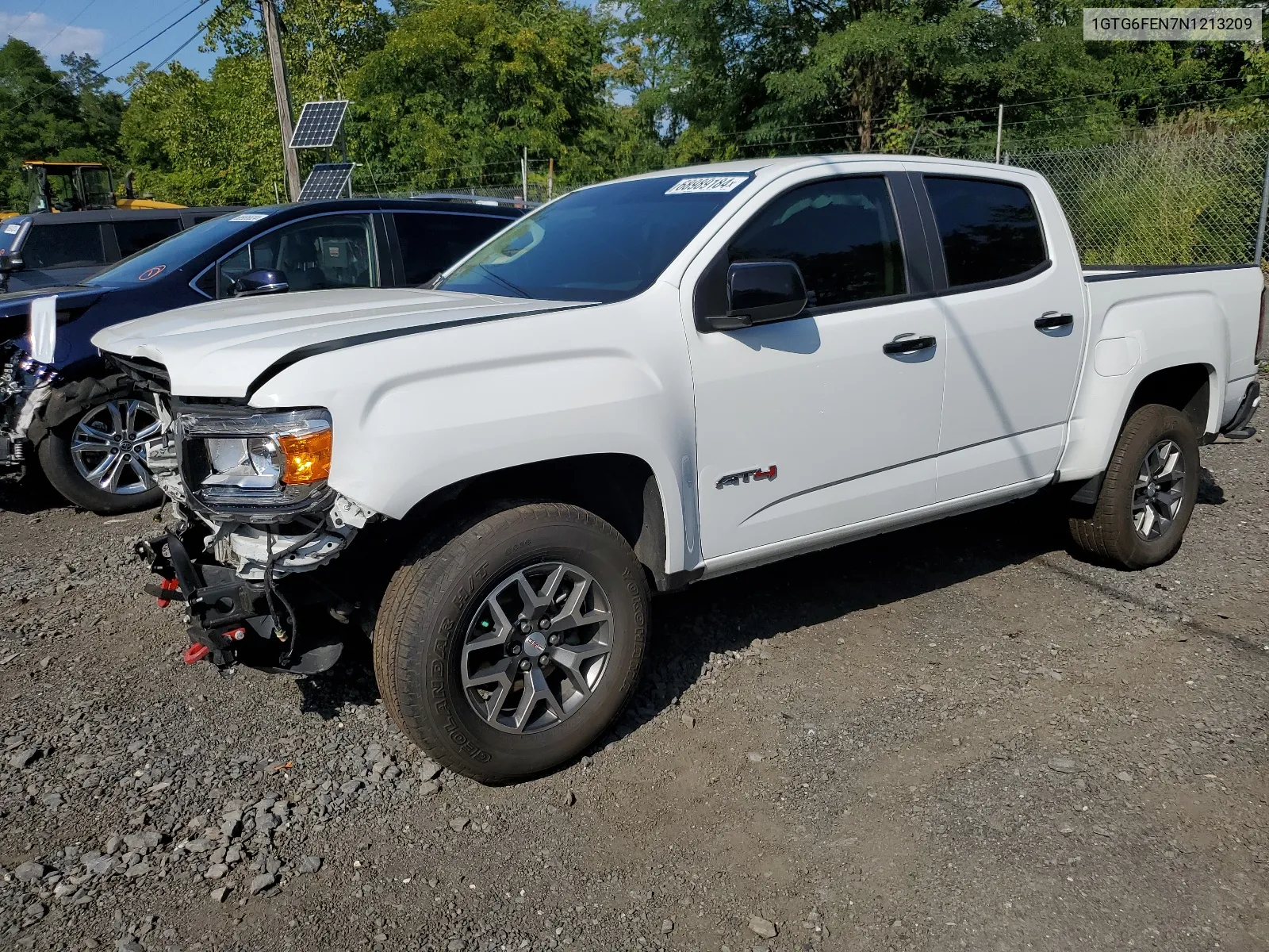 2022 GMC Canyon At4 VIN: 1GTG6FEN7N1213209 Lot: 68989184