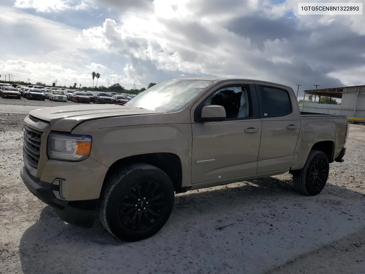 1GTG5CEN8N1322893 2022 GMC Canyon Elevation