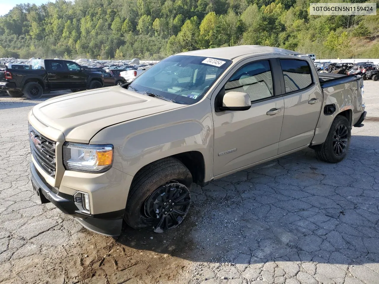 2022 GMC Canyon Elevation VIN: 1GTG6CEN5N1159424 Lot: 70470454