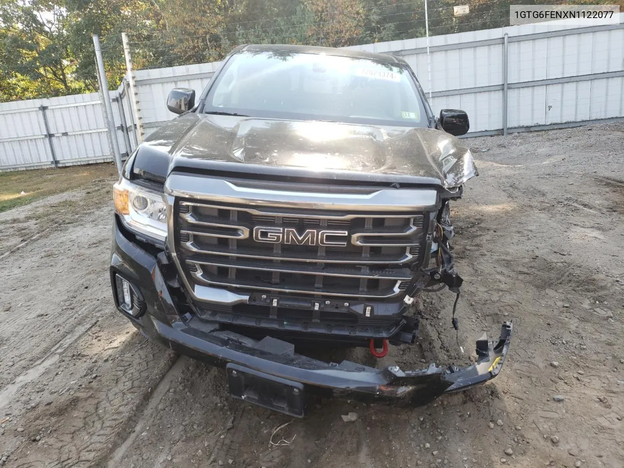 2022 GMC Canyon At4 VIN: 1GTG6FENXN1122077 Lot: 72028374