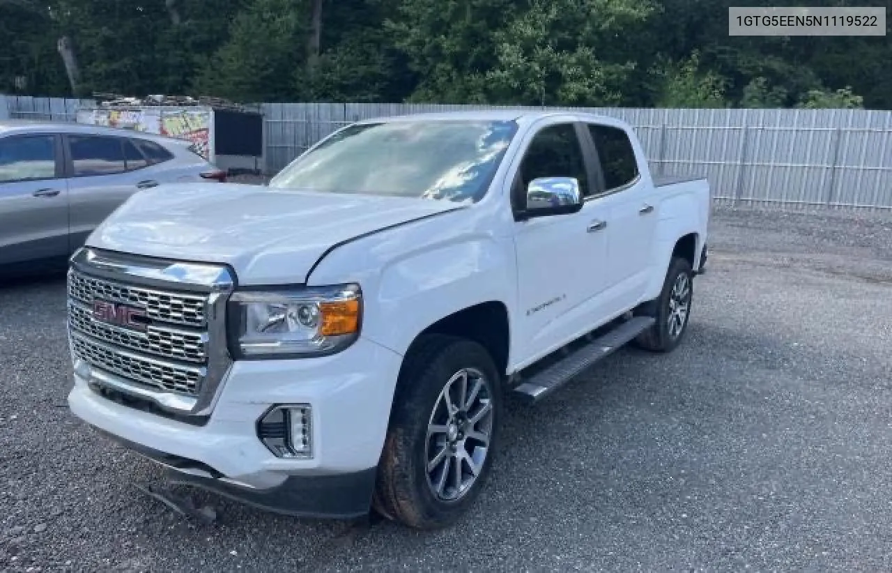 2022 GMC Canyon Denali VIN: 1GTG5EEN5N1119522 Lot: 74137424