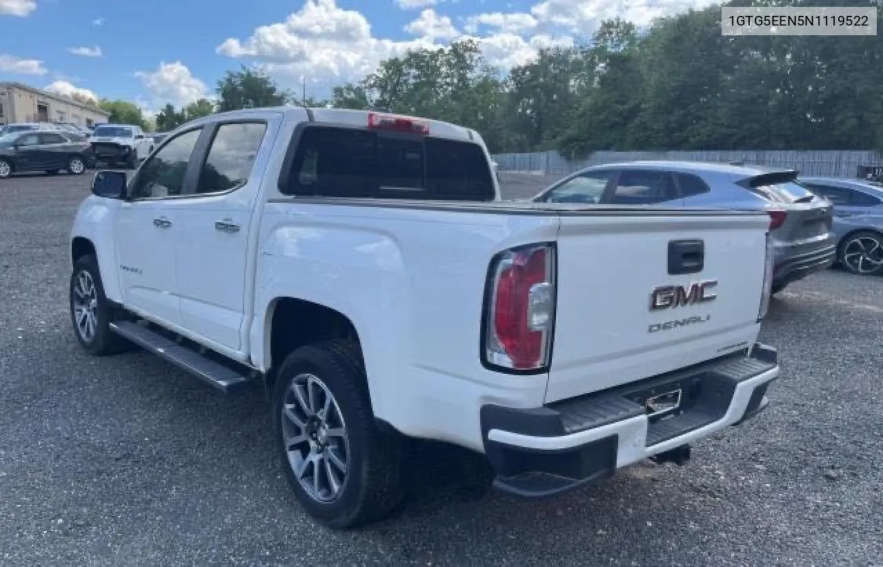 2022 GMC Canyon Denali VIN: 1GTG5EEN5N1119522 Lot: 74137424