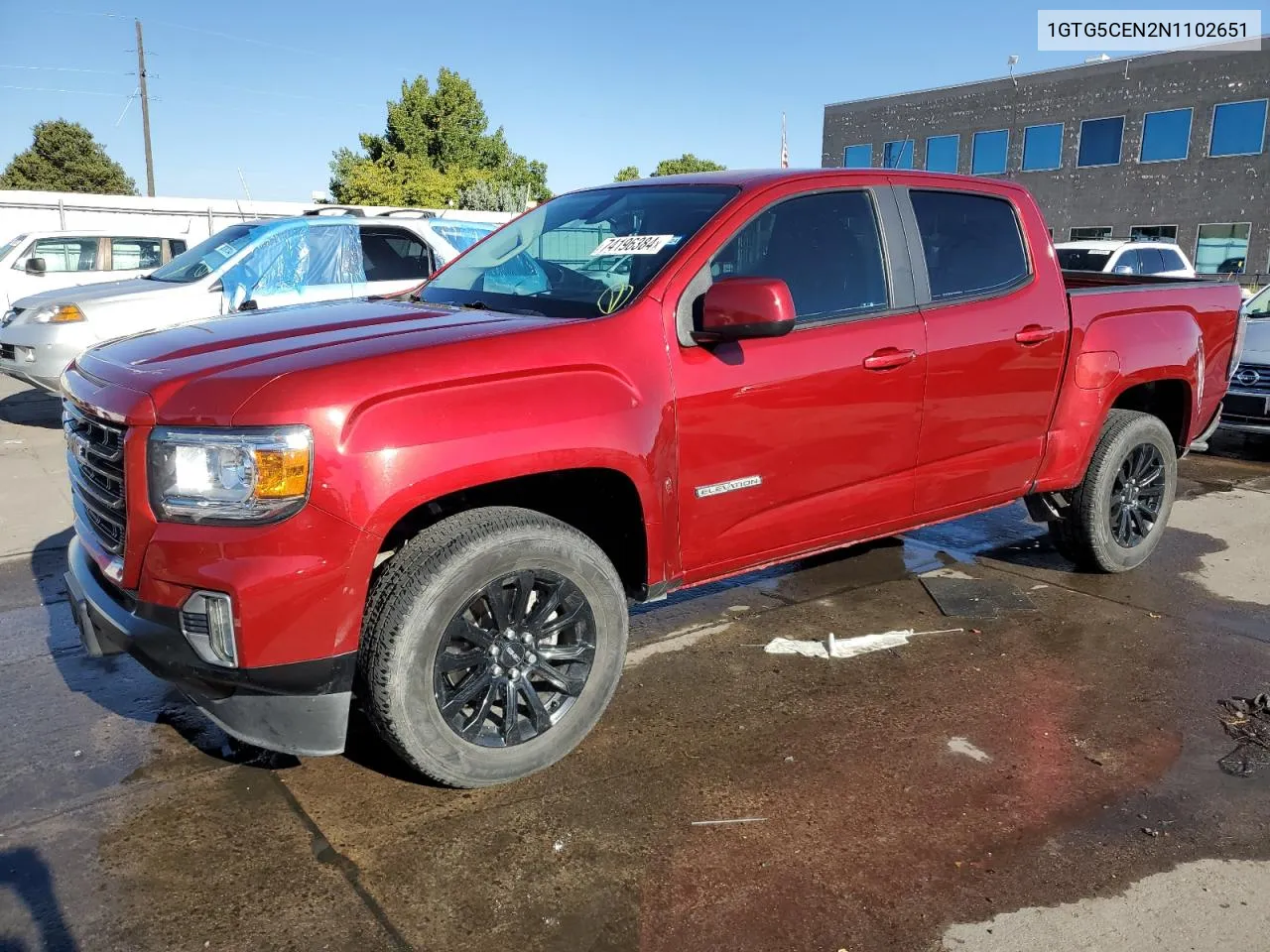 2022 GMC Canyon Elevation VIN: 1GTG5CEN2N1102651 Lot: 74196384