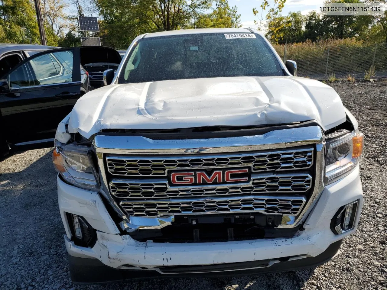 2022 GMC Canyon Denali VIN: 1GTG6EEN6N1151439 Lot: 75479414