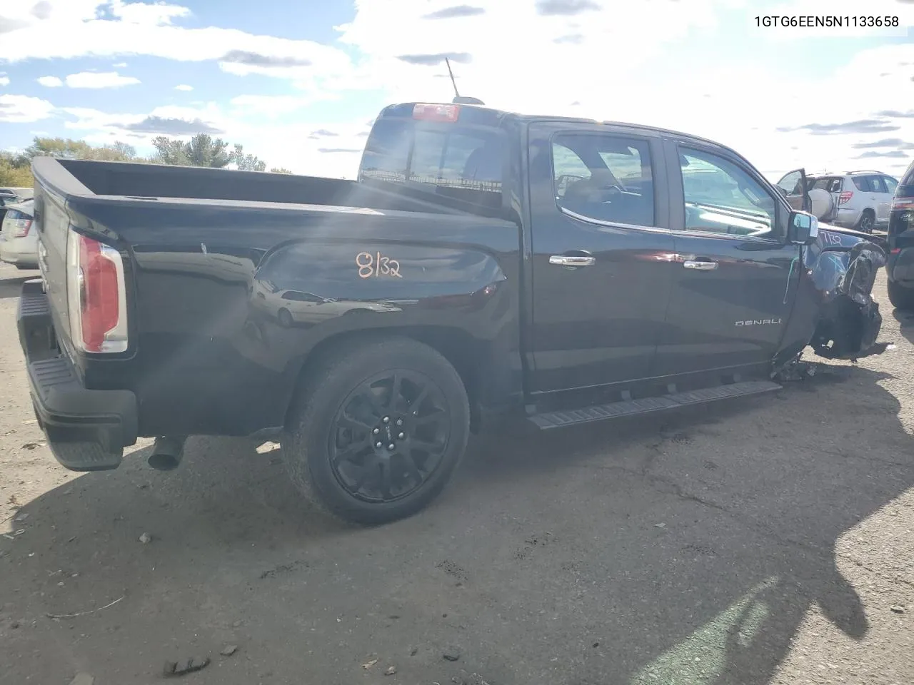 2022 GMC Canyon Denali VIN: 1GTG6EEN5N1133658 Lot: 75592304