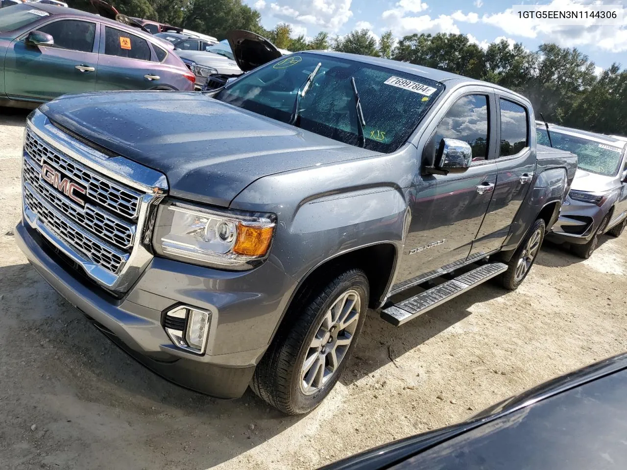 2022 GMC Canyon Denali VIN: 1GTG5EEN3N1144306 Lot: 76997804