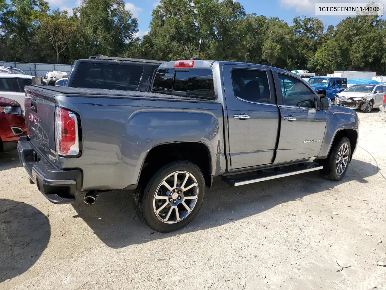 2022 GMC Canyon Denali VIN: 1GTG5EEN3N1144306 Lot: 76997804