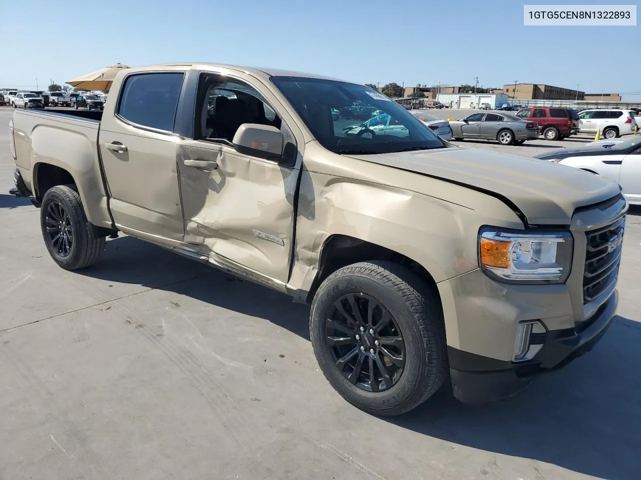 2022 GMC Canyon Elevation VIN: 1GTG5CEN8N1322893 Lot: 77456674