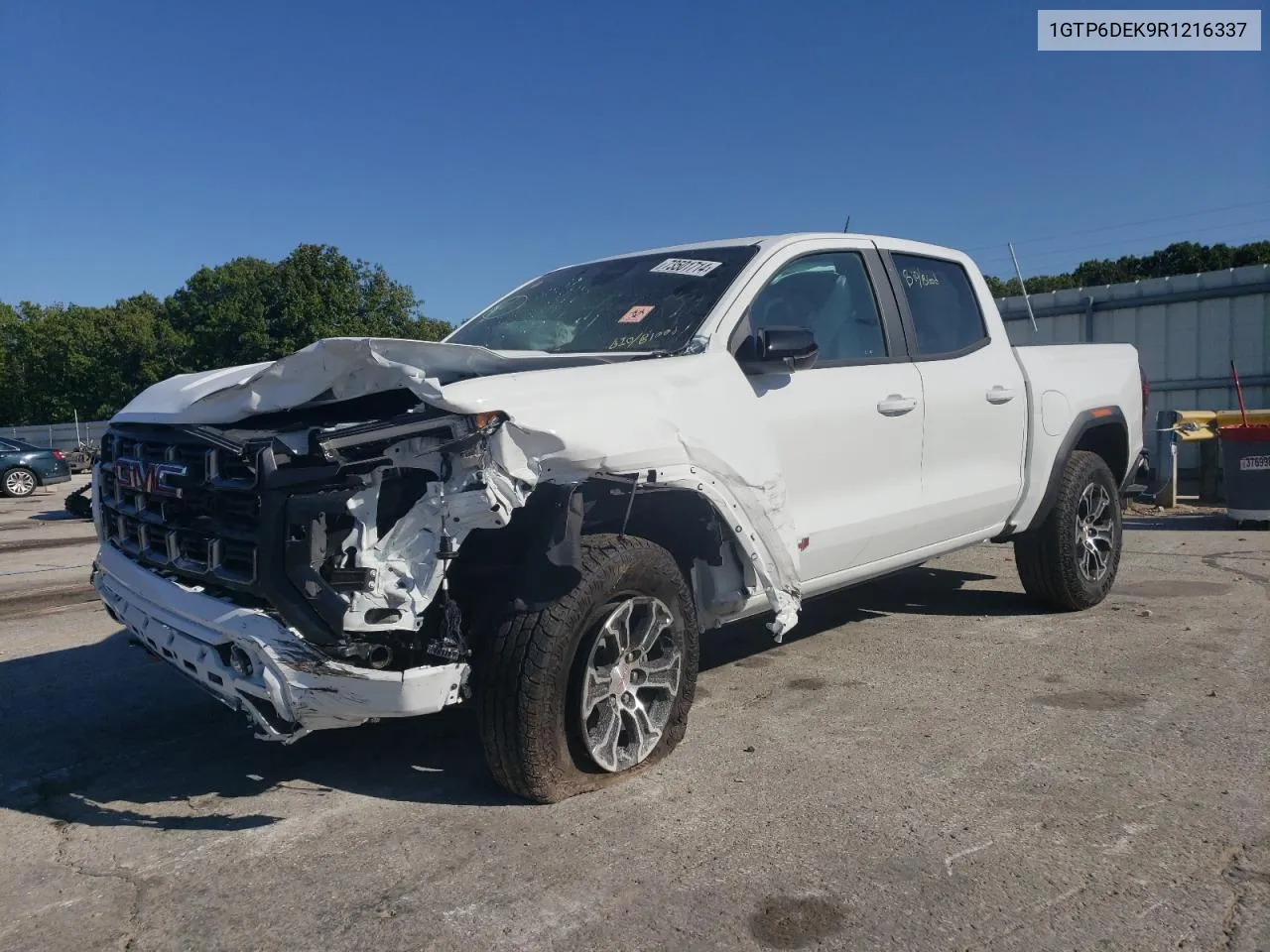 2024 GMC Canyon At4 VIN: 1GTP6DEK9R1216337 Lot: 73501714