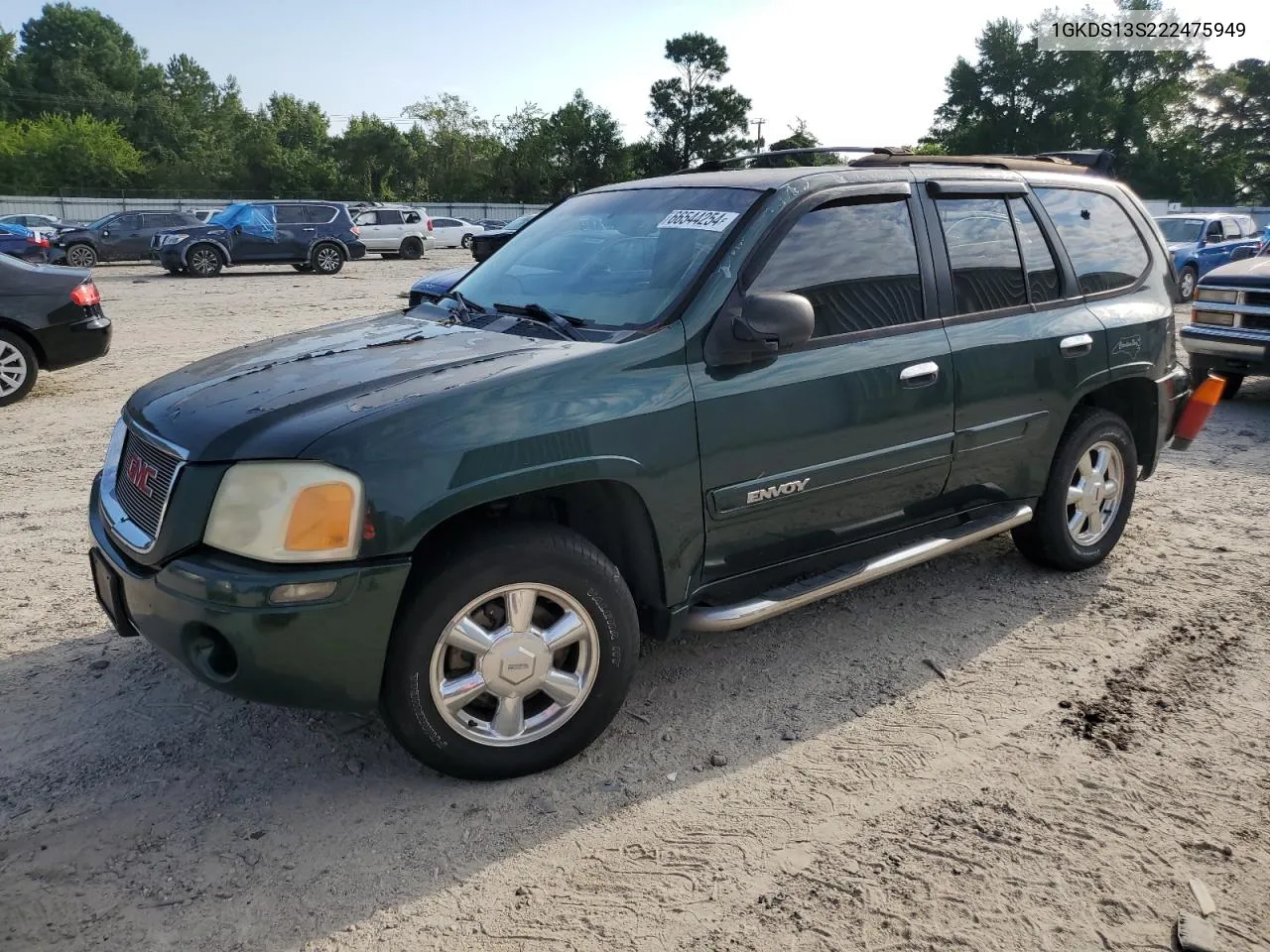 2002 GMC Envoy VIN: 1GKDS13S222475949 Lot: 66544254