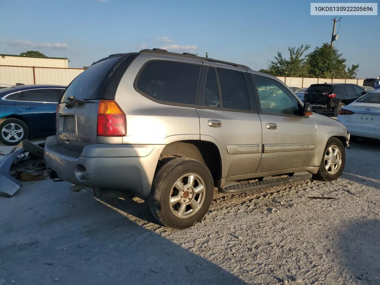 2002 GMC Envoy VIN: 1GKDS13S922205696 Lot: 72022914