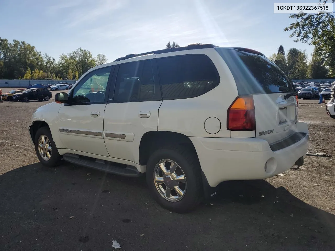 2002 GMC Envoy VIN: 1GKDT13S922367518 Lot: 74375974