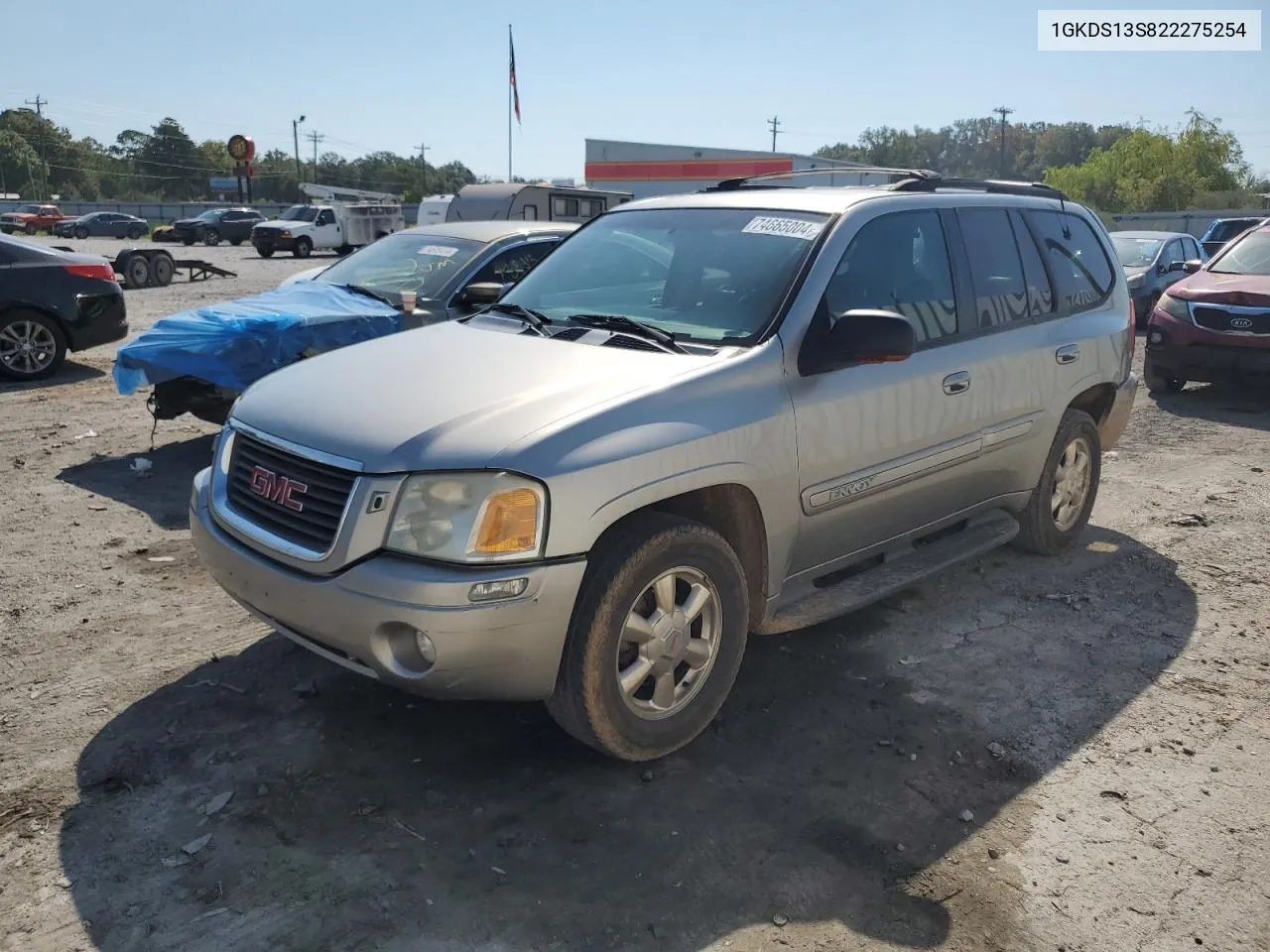 2002 GMC Envoy VIN: 1GKDS13S822275254 Lot: 74665004