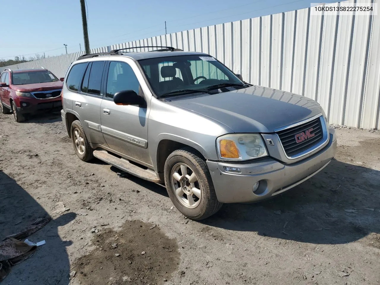 2002 GMC Envoy VIN: 1GKDS13S822275254 Lot: 74665004