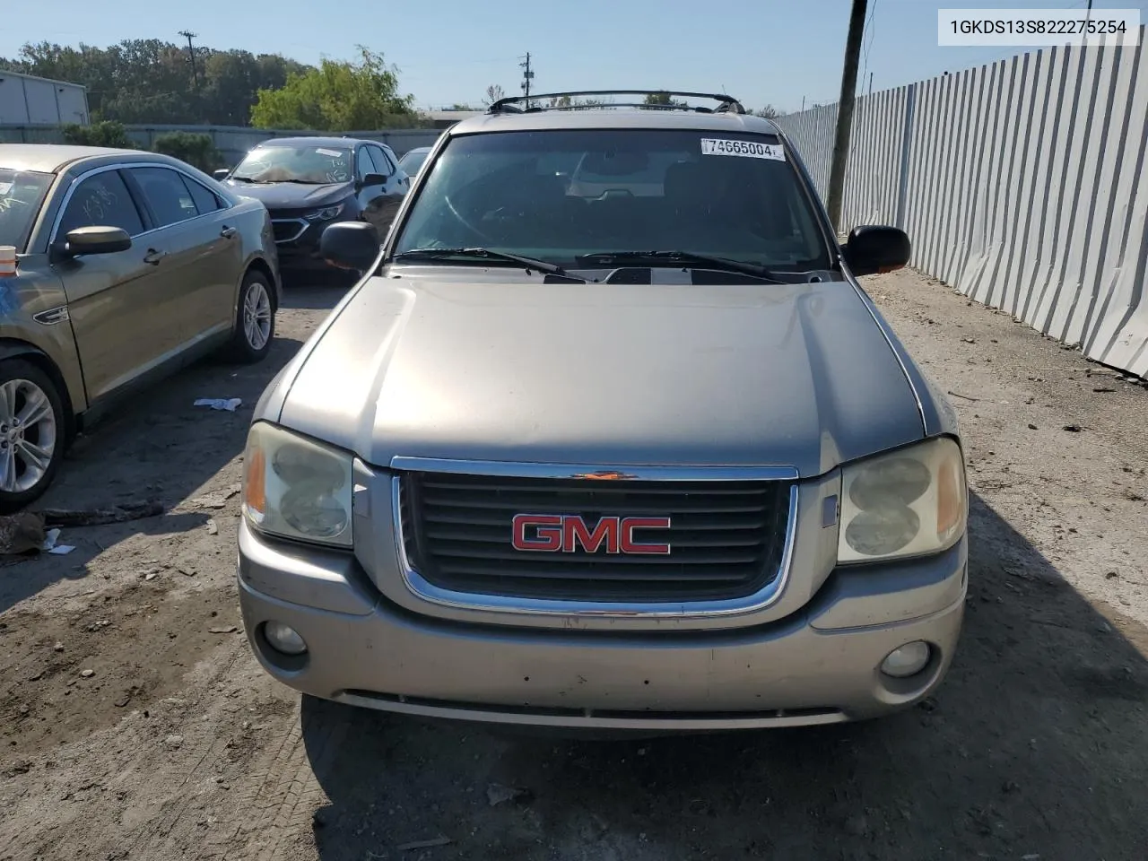 2002 GMC Envoy VIN: 1GKDS13S822275254 Lot: 74665004