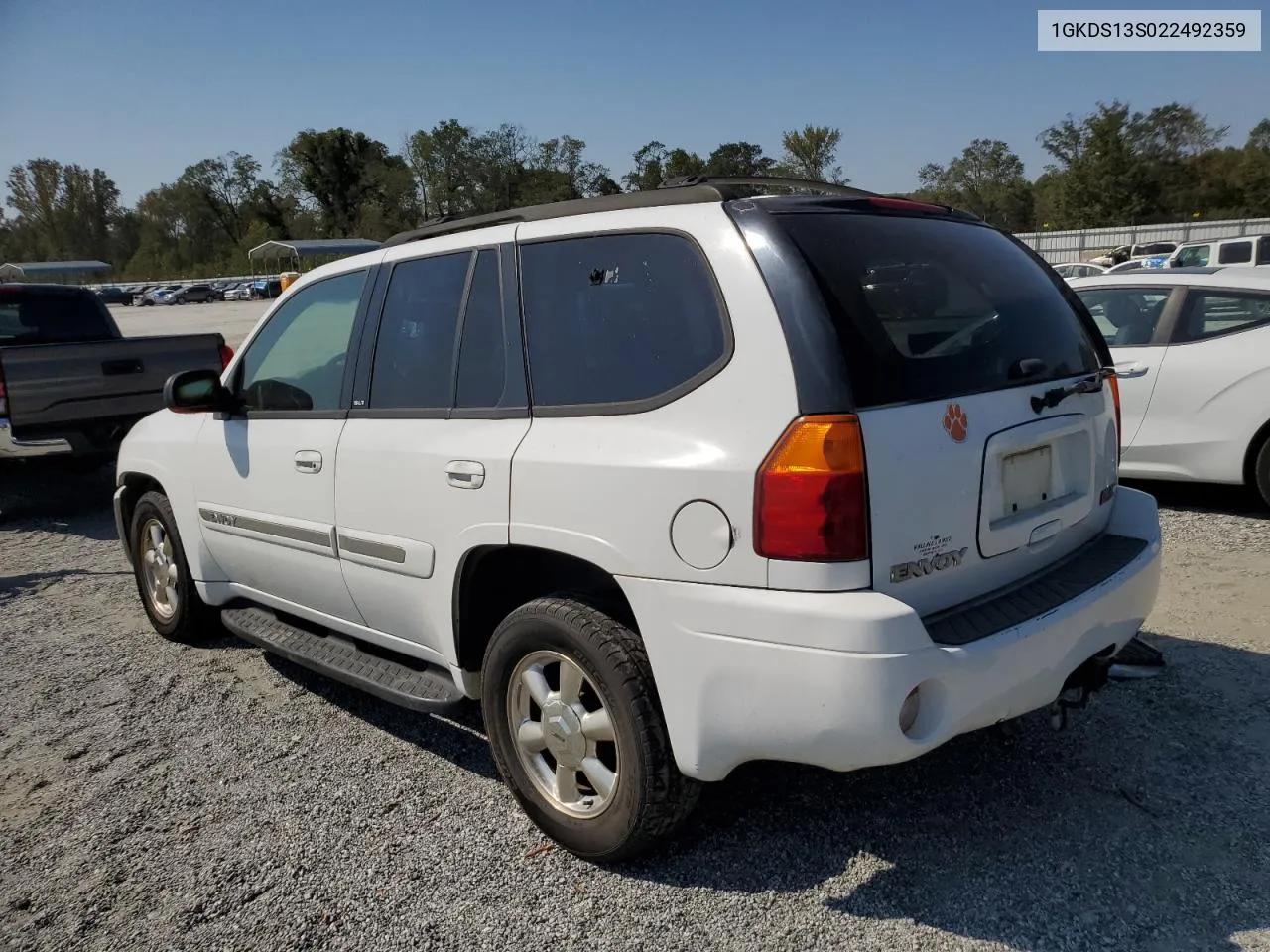 2002 GMC Envoy VIN: 1GKDS13S022492359 Lot: 74742284