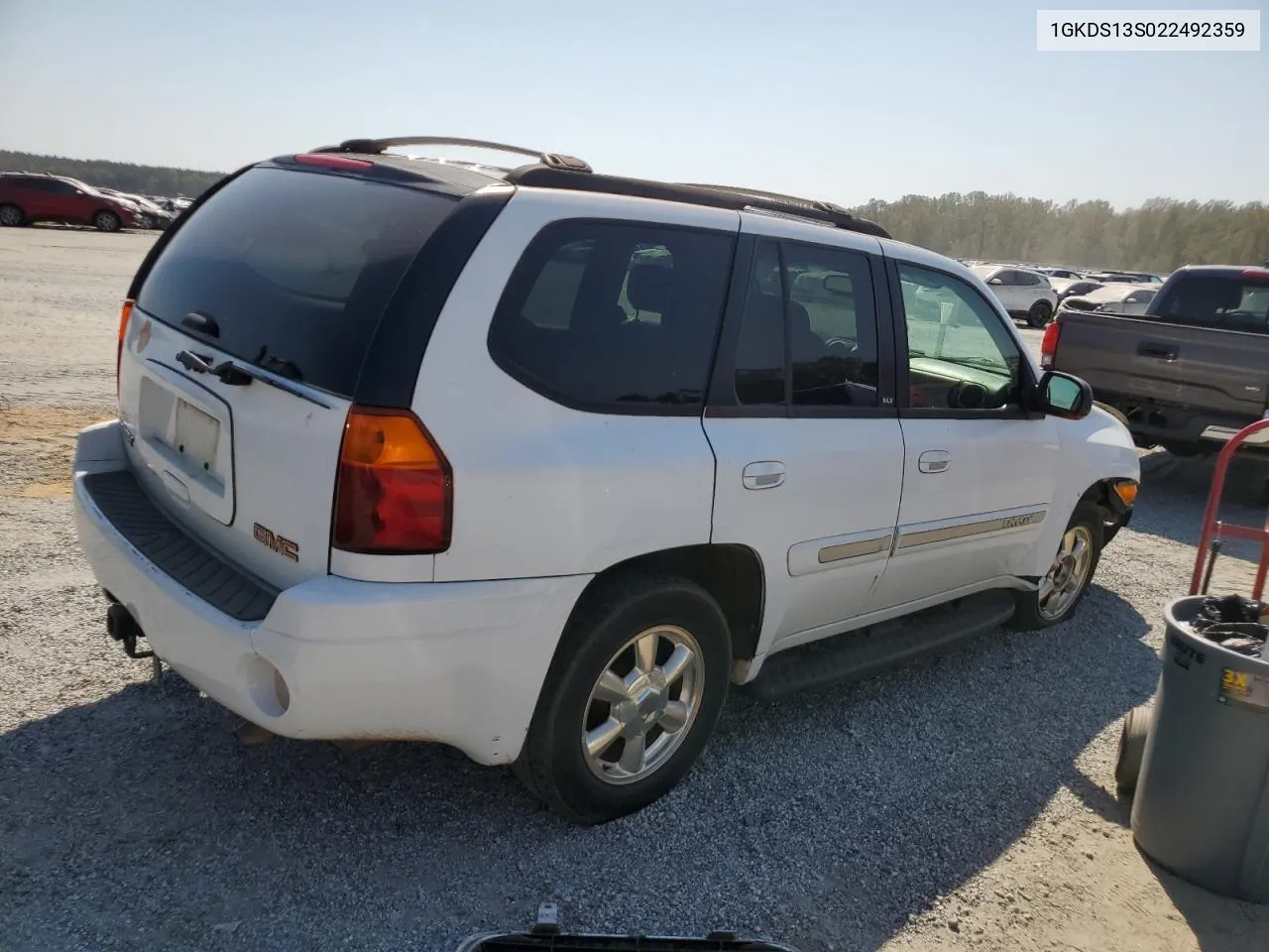 2002 GMC Envoy VIN: 1GKDS13S022492359 Lot: 74742284