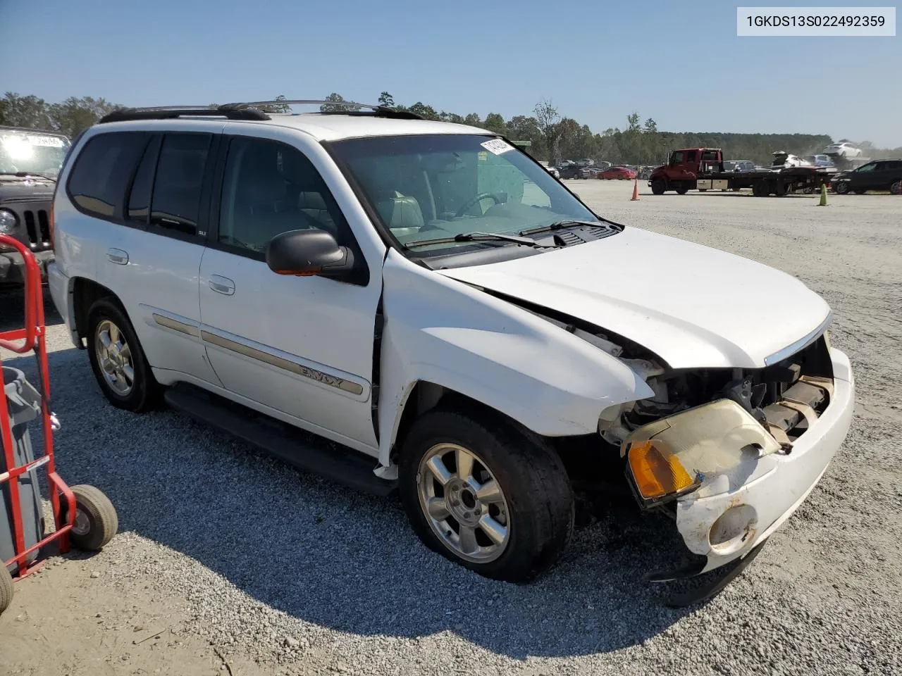 2002 GMC Envoy VIN: 1GKDS13S022492359 Lot: 74742284