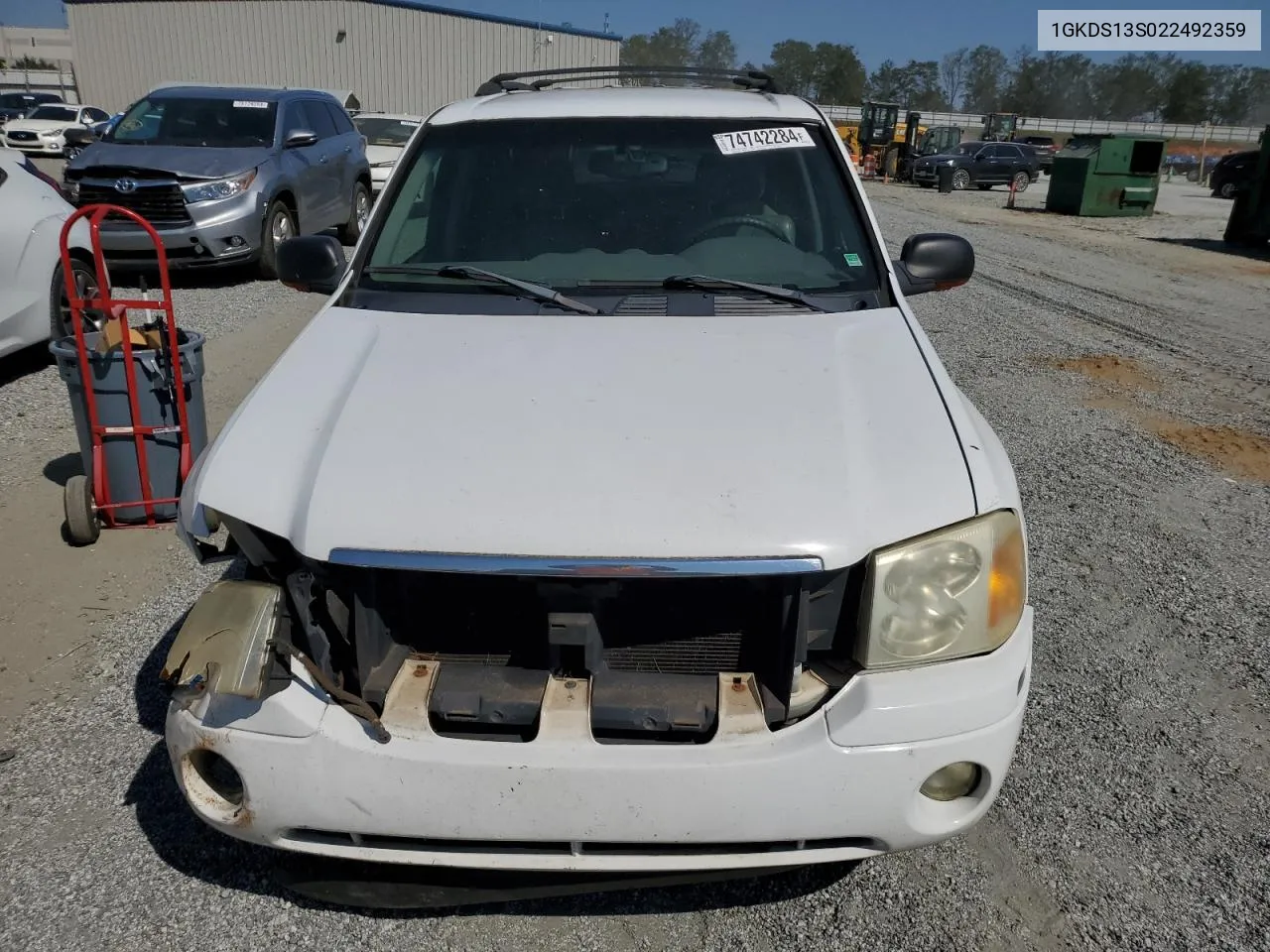 2002 GMC Envoy VIN: 1GKDS13S022492359 Lot: 74742284