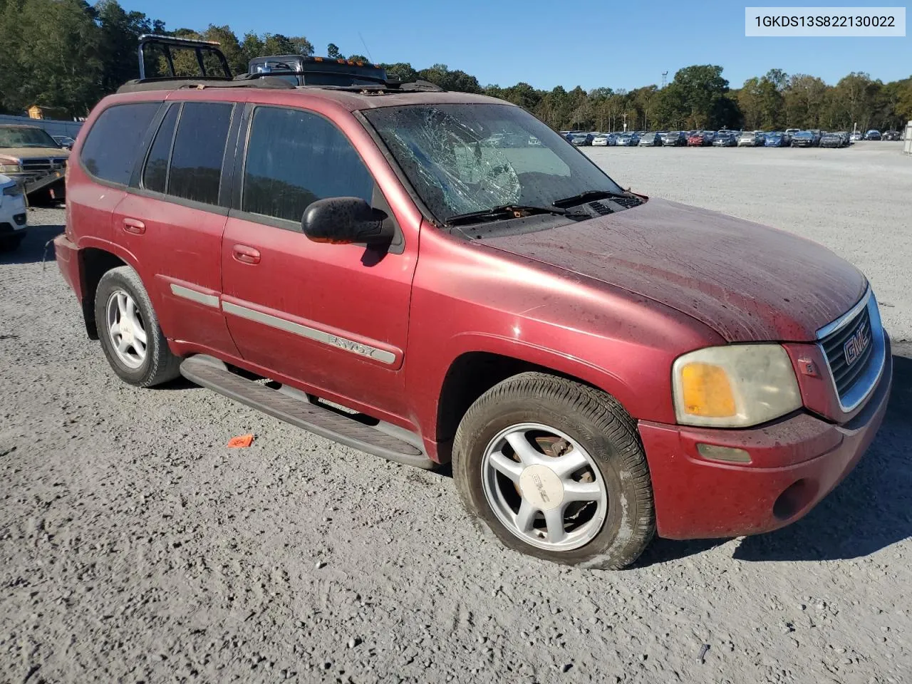 2002 GMC Envoy VIN: 1GKDS13S822130022 Lot: 76937364