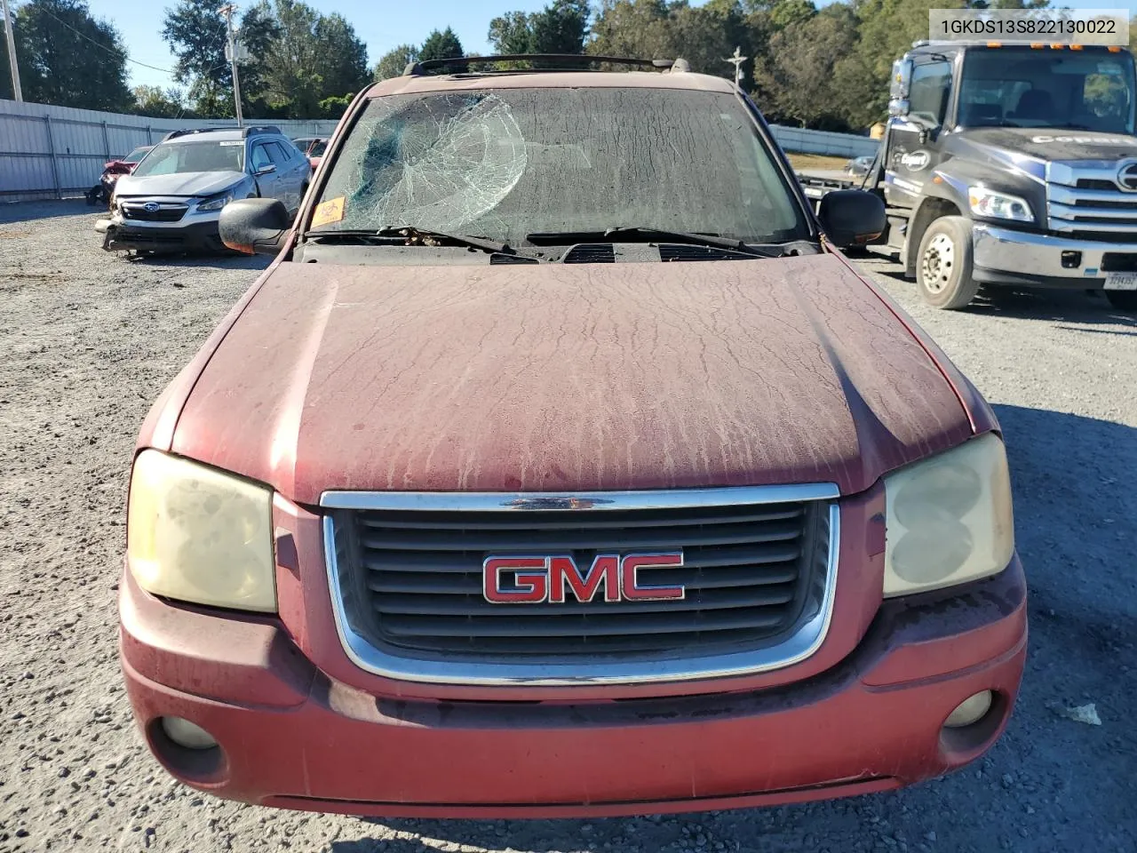 2002 GMC Envoy VIN: 1GKDS13S822130022 Lot: 76937364