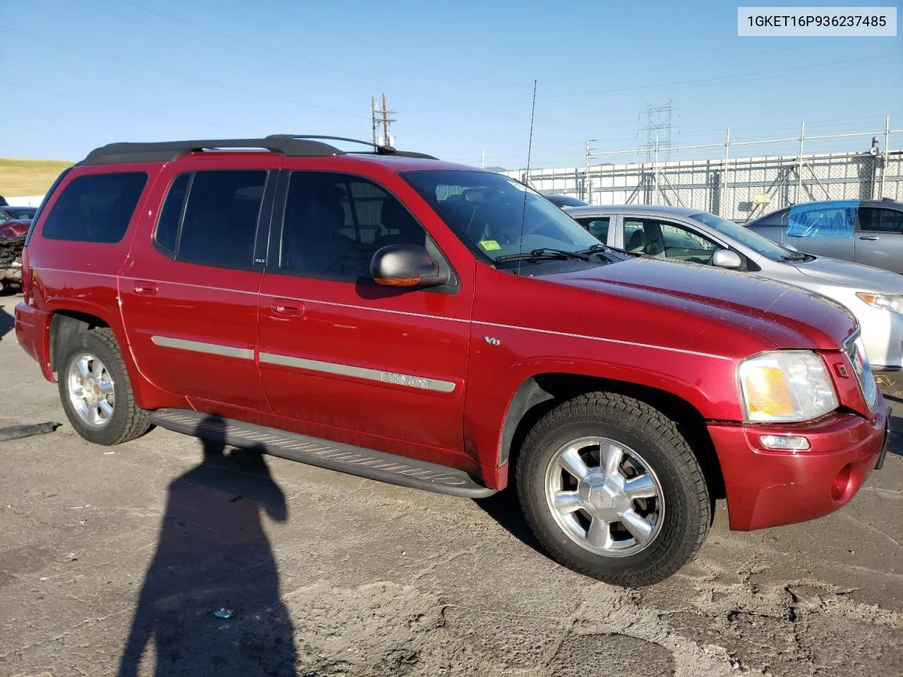 2003 GMC Envoy Xl VIN: 1GKET16P936237485 Lot: 61851164