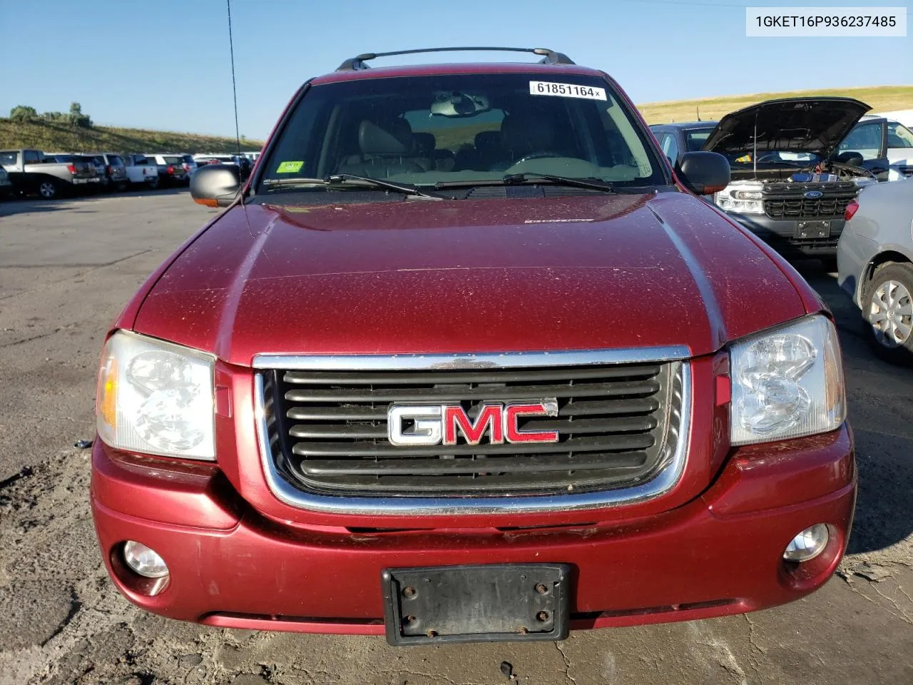 2003 GMC Envoy Xl VIN: 1GKET16P936237485 Lot: 61851164