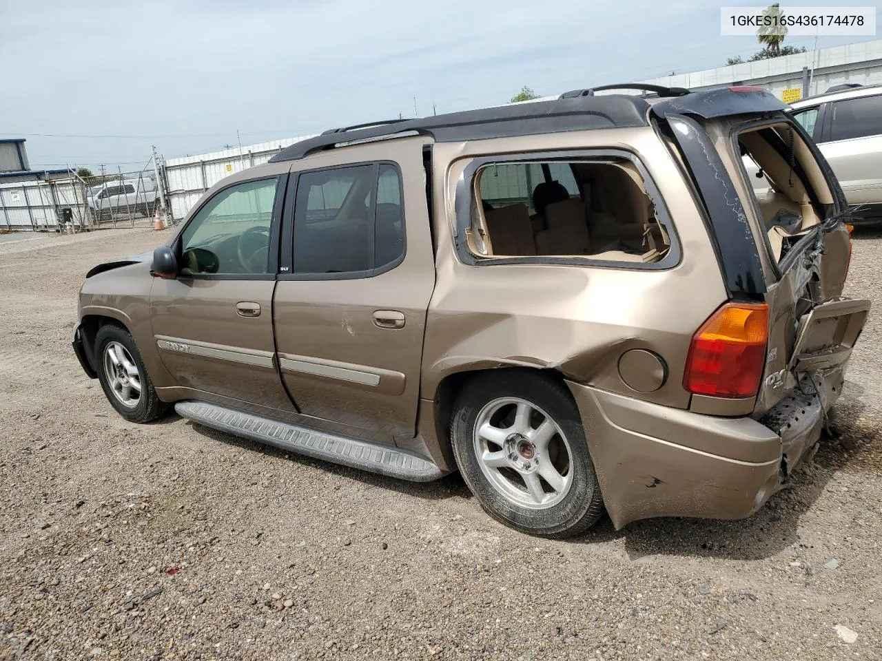 2003 GMC Envoy Xl VIN: 1GKES16S436174478 Lot: 63319844